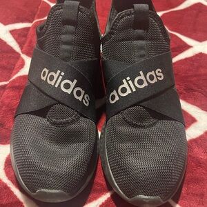 Adidas Black Mesh Slip-On Shoes